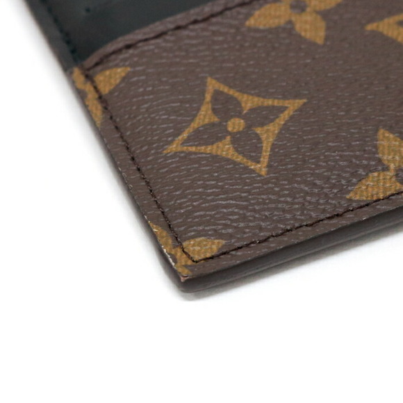 Louis Vuitton Slim Leather Coin Case Card Long Wallet Brown Black - Picture 5 of 9